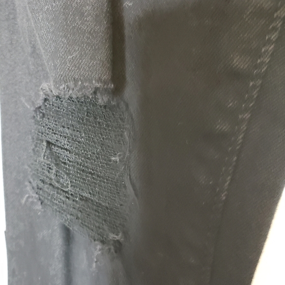 NEW Old Navy Rockstar Super Skinny Jeans Black Knees Distressed Womens Summer - Picture 6 of 16